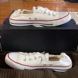White Shoreline Slip Converse